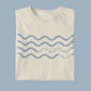 Kids' t-shirt with minimalist water wave design and John 7:38 Bible verse - Available in sizes 6Y to 12Y - Embrace faith with this inspirational shirt.